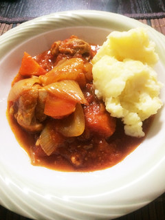 鶏肉のトマト煮込みチーズマッシュポテト-レシピのメイン写真
