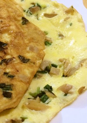 3分間！たくあん入りのチジミ風卵焼き-レシピのメイン写真