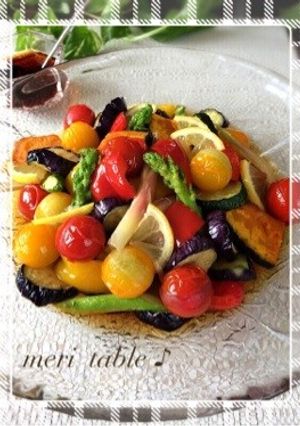 夏野菜の揚げ浸し☆手作りぽん酢添え-レシピのメイン写真