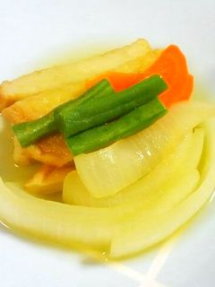 簡単☆さつま揚げと玉葱・いんげんの煮物♪-レシピのメイン写真