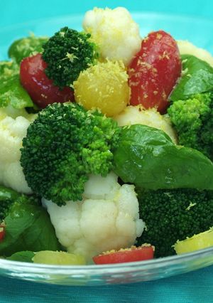 ゆで花野菜の山椒香味油サラダ-レシピのメイン写真