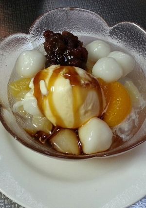 クリームあんみつ白玉入り-レシピのメイン写真