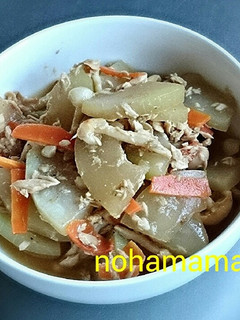 夕顔とツナの炒め煮-レシピのメイン写真