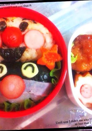 簡単キャラ弁*アンパンマン&バイキンマン-レシピのメイン写真