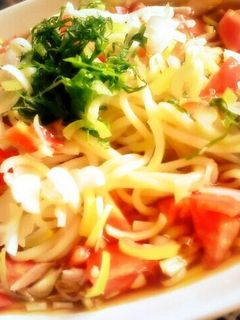 味ぽんでさっぱりぶっかけ素麺-レシピのメイン写真