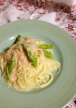 簡単５分☆たらことアスパラの冷製パスタ-レシピのメイン写真