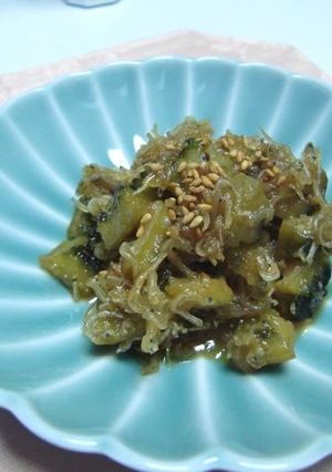 ゴーヤとちりめんじゃこの味噌煮込み-レシピのメイン写真