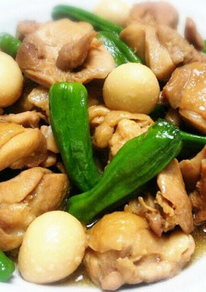 鶏もも肉とししとうの酢醤油煮-レシピのメイン写真