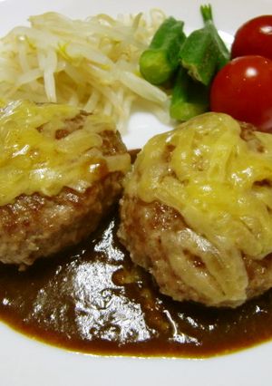 ★簡単！美味しい＊チーズハンバーグ＊♪-レシピのメイン写真