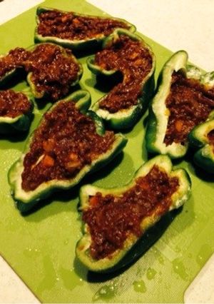リメイク☆キーマカレーのピーマン詰め-レシピのメイン写真