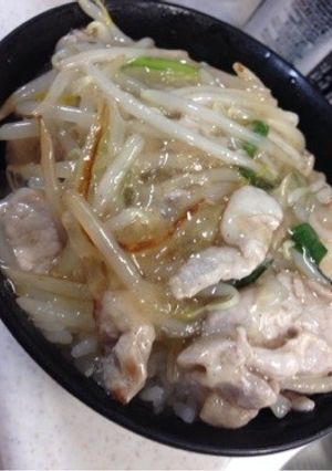 ニラもやしあんかけ丼-レシピのメイン写真