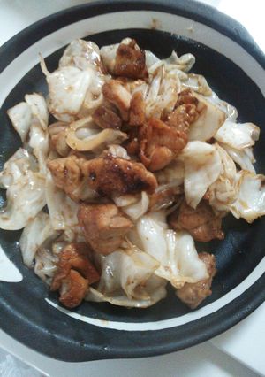 鶏肉とキャベツの焼き肉風炒め-レシピのメイン写真