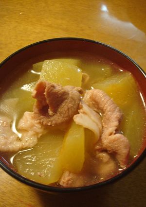 エコ・西瓜の皮と豚肉のスープ（圧力鍋で）-レシピのメイン写真