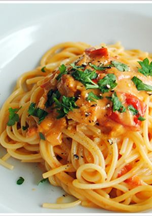 生ウニとトマトのアーリオオーリオのパスタ-レシピのメイン写真