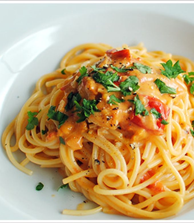 生ウニとトマトのアーリオオーリオのパスタ-レシピのメイン写真