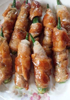 オクラの豚肉巻き-レシピのメイン写真