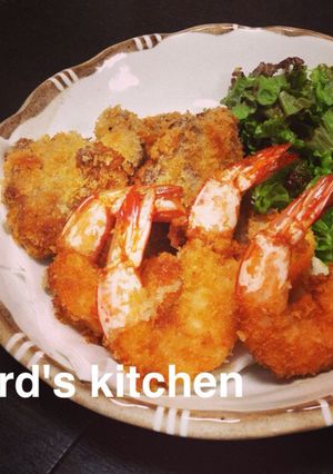 海老フライ!と!!豚肉のフライ!!!-レシピのメイン写真