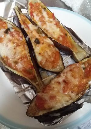 茄子のカップで♪トマトグラタン-レシピのメイン写真