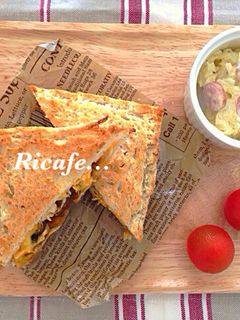 チーズカレーホットサンド-レシピのメイン写真
