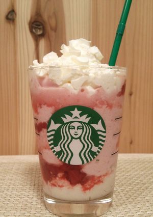 ストロベリー ディライト フラペチーノ-レシピのメイン写真
