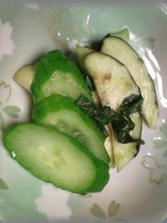 夏野菜のわさび漬け-レシピのメイン写真