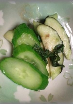 夏野菜のわさび漬け-レシピのメイン写真