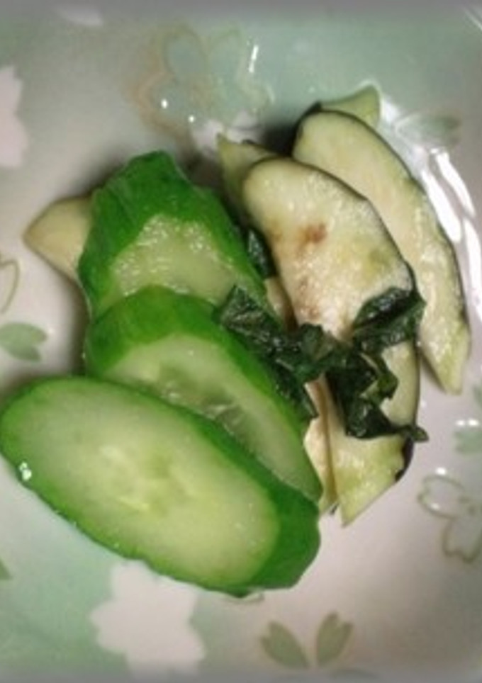 夏野菜のわさび漬け-レシピのメイン写真