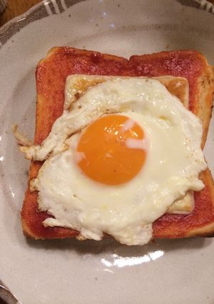 簡単！子供でも作れる半熟卵トースト-レシピのメイン写真