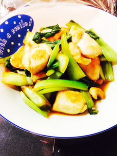 たっぷり青梗菜と胸肉炒め-レシピのメイン写真