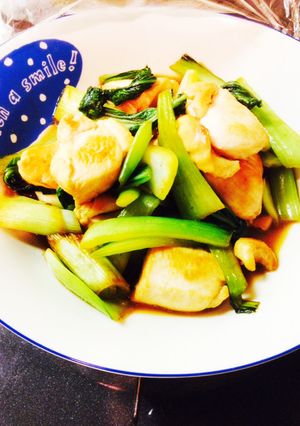 たっぷり青梗菜と胸肉炒め-レシピのメイン写真