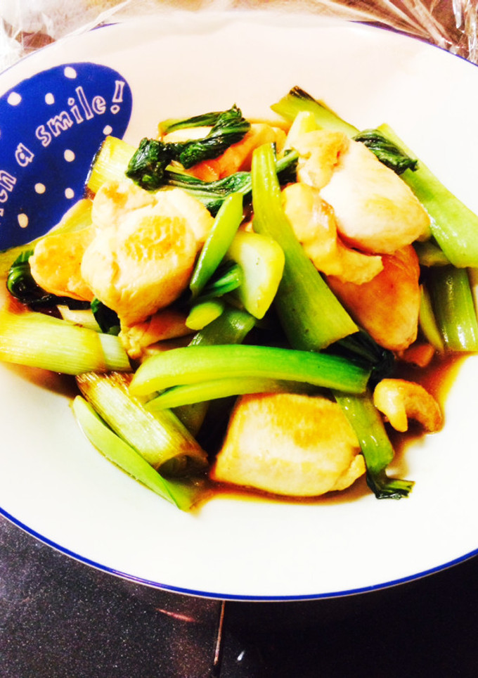 たっぷり青梗菜と胸肉炒め-レシピのメイン写真