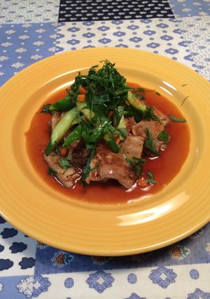 胡瓜と豚バラ肉のニンニク炒め-レシピのメイン写真