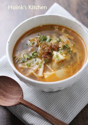 トムヤムペーストで♪豆腐とエノキのスープ-レシピのメイン写真