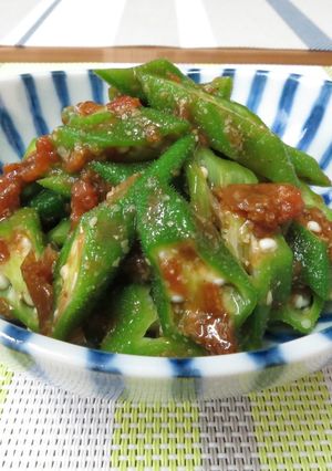 さっぱりまろやかオクラの梅肉和え-レシピのメイン写真