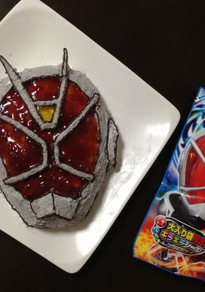 ３D仮面ライダーウィザードケーキ-レシピのメイン写真