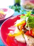 夏バテ解消！もずく酢de鶏マリネ風