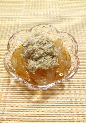 ダイエットにも ところてんにとろろ昆布♪-レシピのメイン写真