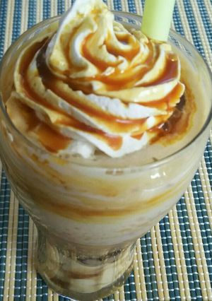 キャラメルフラペチーノwithプリン-レシピのメイン写真