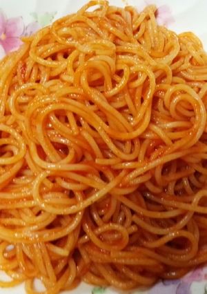 即席！具なしで美味しい♪ナポリタン風♡-レシピのメイン写真