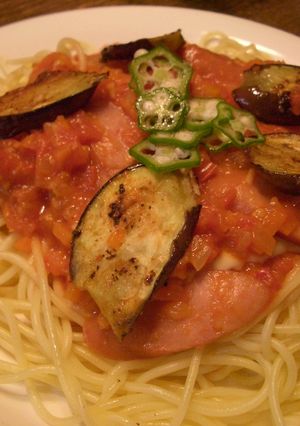 夏野菜たっぷり♪おひさまパスタ-レシピのメイン写真