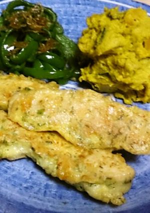 簡単☆ささみの和風海苔チーズピカタ-レシピのメイン写真