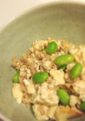 時短!ツナ缶と枝豆のラクチンいり豆腐-レシピのメイン写真