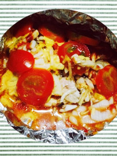 オーブンで簡単!鶏肉とトマトのホイル焼き-レシピのメイン写真