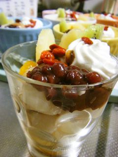 冷たい、豆腐の白玉クリームあんみつ-レシピのメイン写真