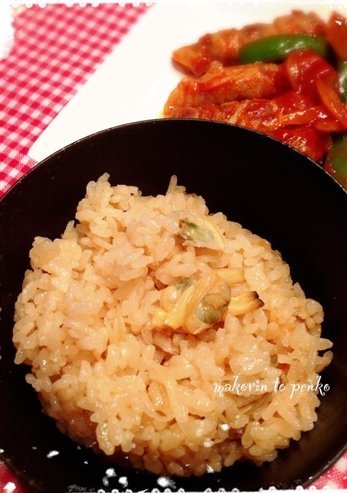 簡単！あさりと新しょうがの炊き込みご飯-レシピのメイン写真