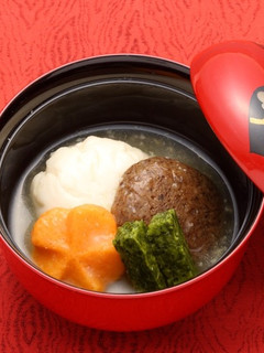 介護食　さっくりお餅のお雑煮-レシピのメイン写真