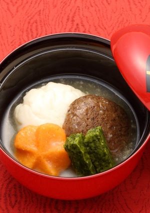 介護食 さっくりお餅のお雑煮-レシピのメイン写真