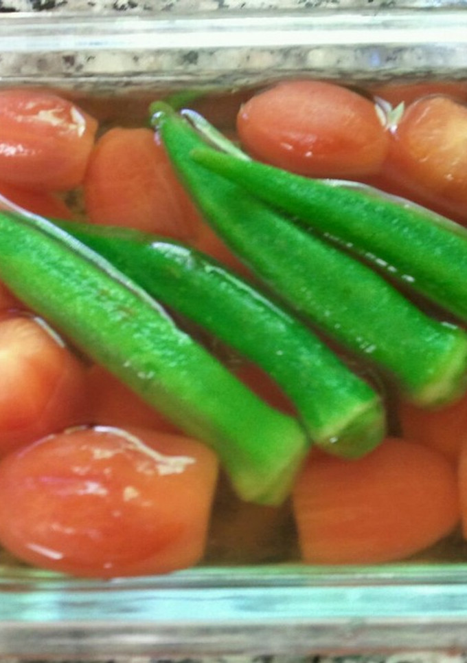 トマトとオクラの煮浸し-レシピのメイン写真