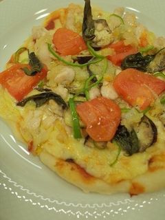 茄子とチキンの塩レモンピッツア-レシピのメイン写真