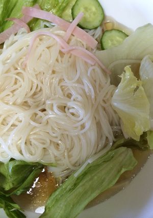 夏休みランチ☆サラダぶっかけソーメン-レシピのメイン写真